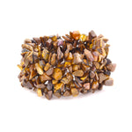 Fashion Brown Chips Chunky Stretch Bracelet