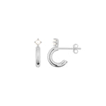 Maxine Sterling Silver Huggie Hoops