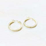 Sterling Silver CZ Hoops