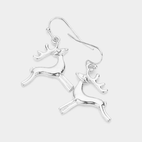 Fashion Reindeer Dangle Earrings