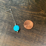 Sterling Silver Turquoise Chain Earring