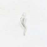 Sterling Silver Italian Horn Charm