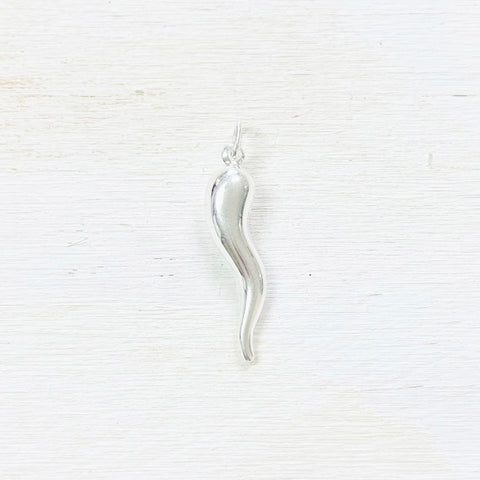 Sterling Silver Italian Horn Charm