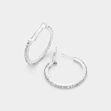Fashion Rhinestone Hoop Earrings