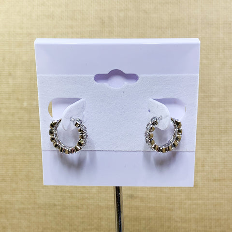 Fashion Sparkle Huggie Hoops