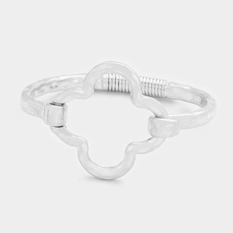 Fashion Quatrefoil Hook Bracelet
