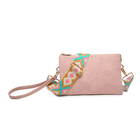 Pink  Izzy Guitar Strap Crossbody