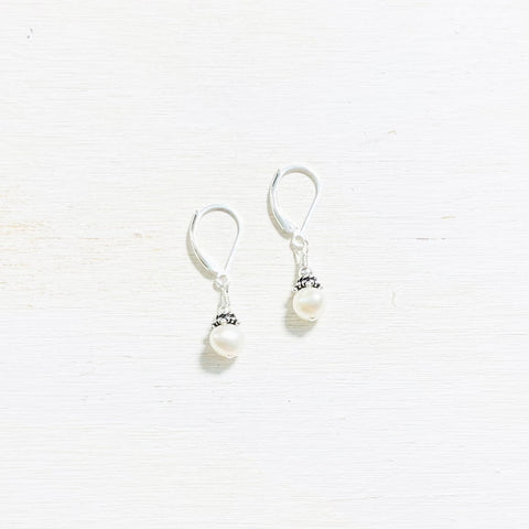 Sterling Silver Freshwater Pearl Earrings