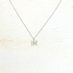 Sterling Silver Dragonfly w/CZ Necklace