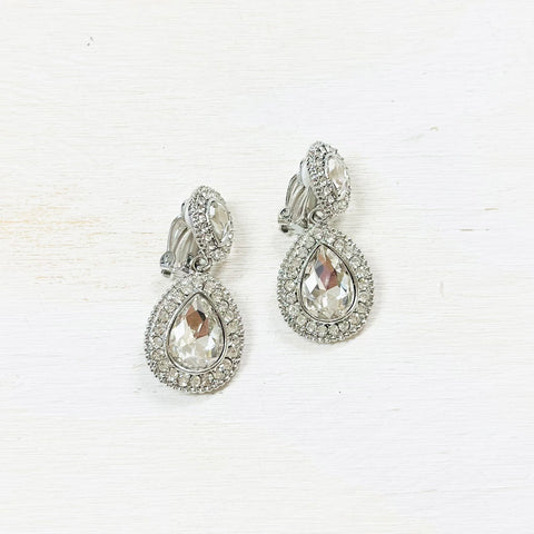 Fashion Teardrop Clip On Earrings