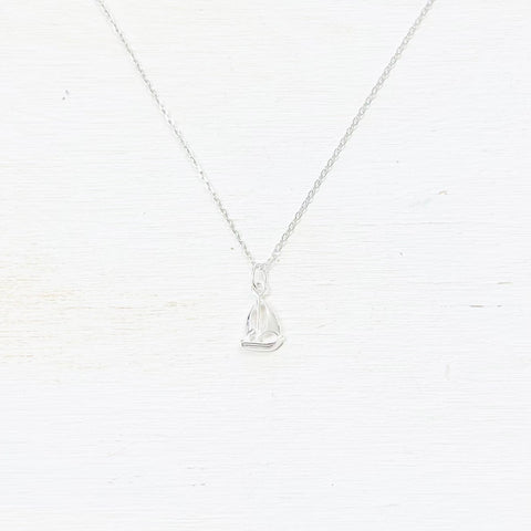 Sterling Silver Sailboat Necklace