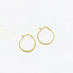 SS Gold Plated Medium Hoops