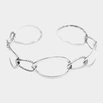 Fashion Metal Open Link Cuff
