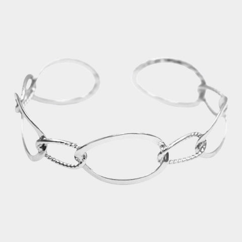 Fashion Metal Open Link Cuff