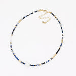 Fashion Pearl Blue Beaded Necklace