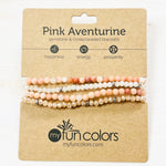 Pink Aventurine Bracelet Set