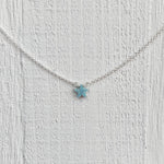 OPAL SMALL STAR NECKLACE STERLING SILVER - MINT