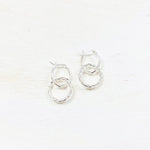 Sterling Silver Double Hoop Earrings