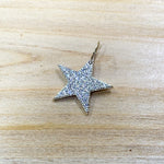 Sterling Silver Pave Star Charm