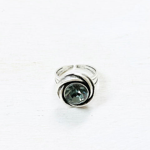 Fashion Green-Blue Stone Ring