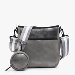 Dru Crossbody- Pewter