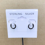 Sterling Silver Mini Flat Hoops