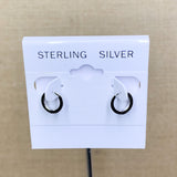 Sterling Silver Mini Flat Hoops