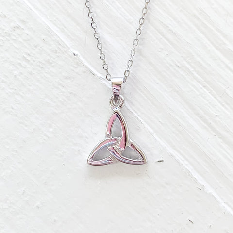 Sterling Silver Trinity Knot Necklace