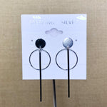 Sterling Silver Geometric Dangle Earring