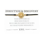 Direction & Discovery Bracelet - Black Cord