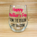 Mother’s Day Stemless Wine Glass