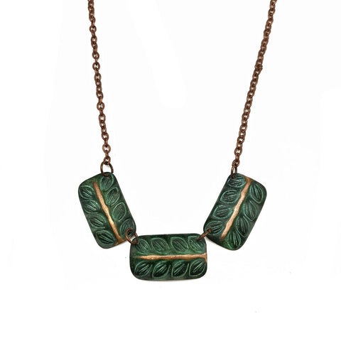 Anju Petina Copper Leaf Necklace