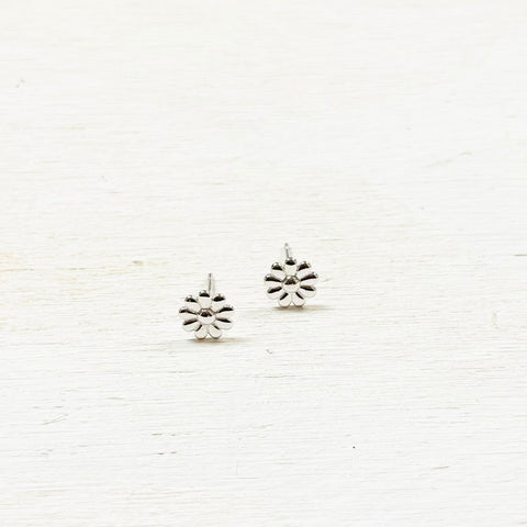 Sterling Silver Flower Studs