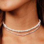 Lotus & Luna Crystal Stone Necklace - Love