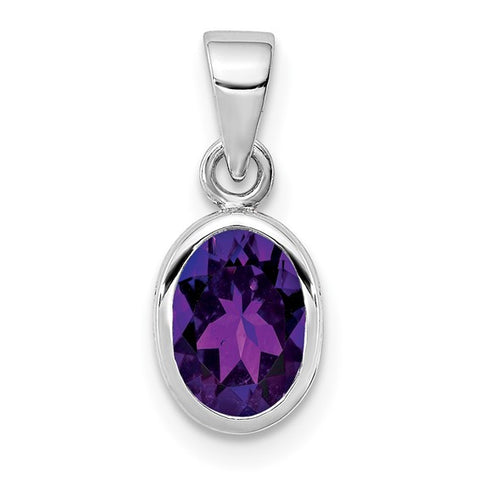 Sterling Silver Amethyst Necklace