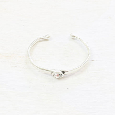 Fashion Clear Stone Cuff Bracelet
