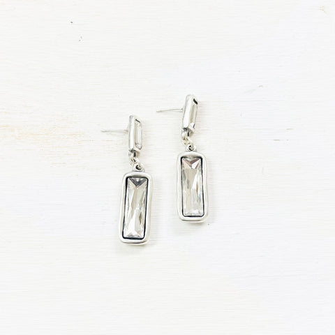 Fashion Double Rectangle Dangle Earrings