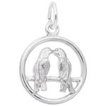 Sterling Silver Love Birds Charm
