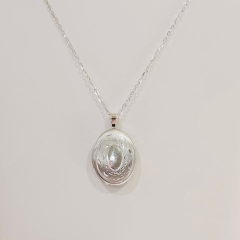 Sterling Silver Oval Locket