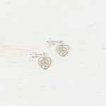 Sterling Silver Children’s Heart Dangle Earrings