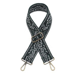 Olive Paisley Guitar Strap