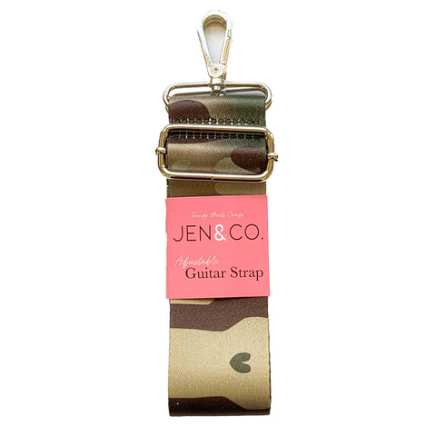 Camo Green Guitar Strap
