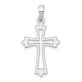 Sterling Silver Cut-out Cross Charm Necklace