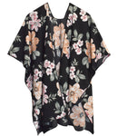 Kimono-Black Floral