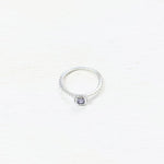 Sterling Silver Estate Purple Stone Ring