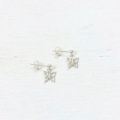 Sterling Silver Children’s Butterfly Earrings