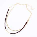 Fashion Double Layered Beaded Necklace