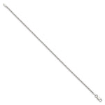 Sterling Silver Diamond-Cut Rope Chain Anklet