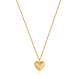 Gold Rope Heart Necklace