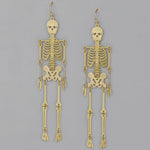 Fashion Skeleton Filigree Drop Earrings